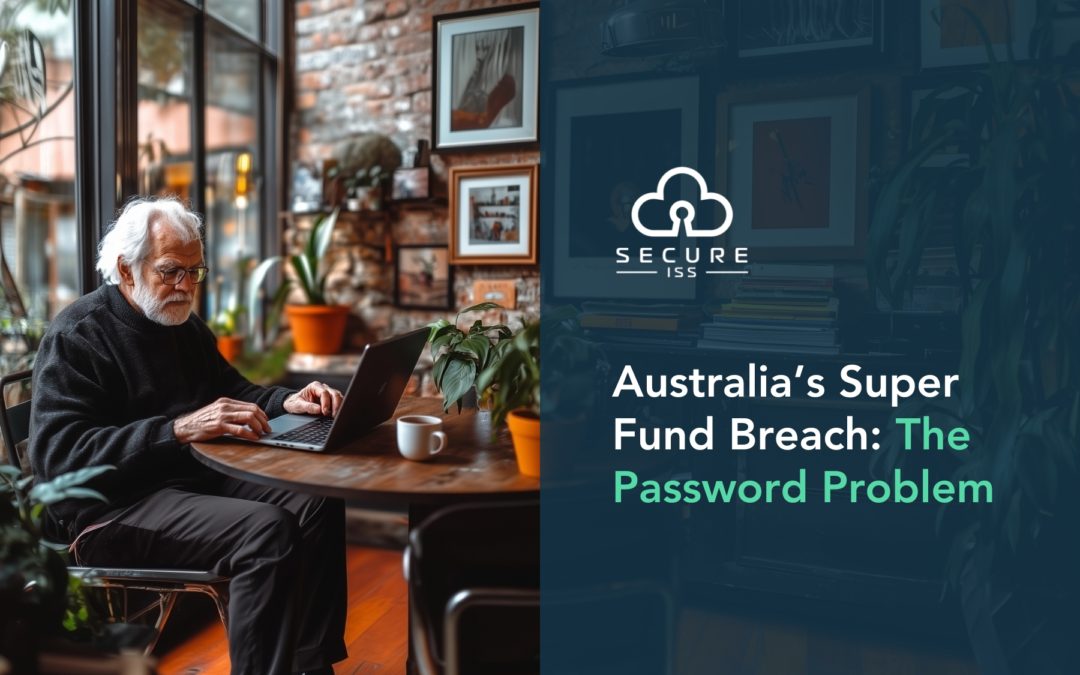 Elderly man on laptop in study worried about super